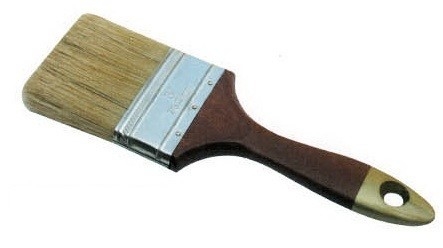 Pincel de cerdas brancas