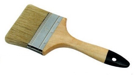 Pincel de cerdas brancas
