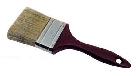 Pincel de pintura doméstica de lasca de cerdas brancas de verniz de 50 mm OEM