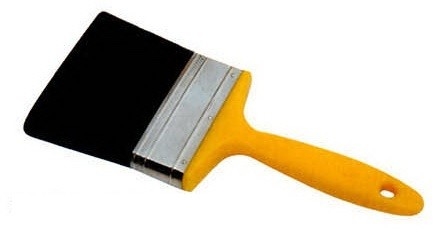 Pincel de tinta de cerdas pretas de nylon e poliéster com cerdas longas