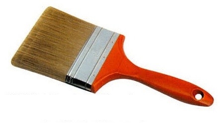 Pincel de cerdas sintéticas de filamento de poliéster para pintura doméstica 3 polegadas