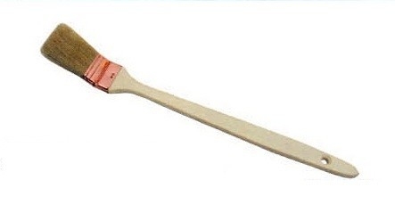 Pincel de radiador de cerdas estreitas brancas 20 mm 25 mm 30 mm
