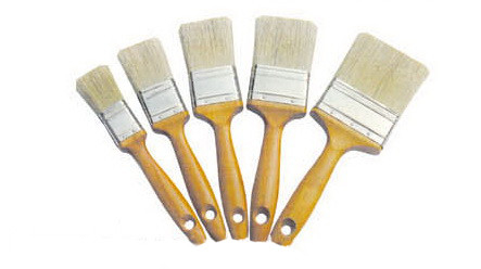 Pincel de verniz de madeira de cerdas brancas Pincel de tinta a granel 40 mm 50 mm 60 mm