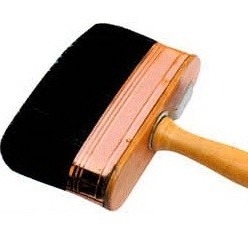 O preto civil China de Wooster eriça a escova de pintura consideravelmente preta da cerda