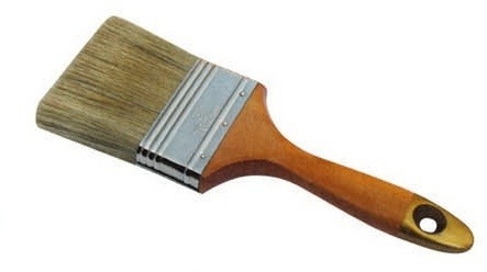 Conjunto de pincéis de pintura de parede de cerdas brancas de cabo curto