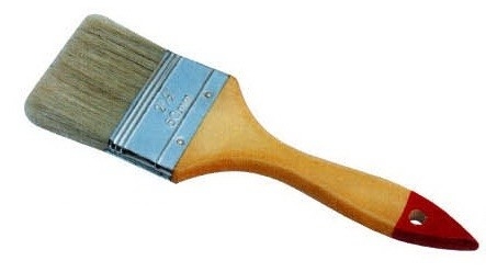 Pincel de pintura doméstica de cerdas macias brancas para pintura de cercas