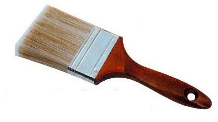Conjunto de pincéis de filamentos sintéticos de tinta de poliéster oco para decoração