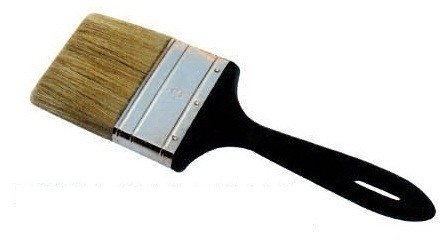 Pincel de filamento sintético de cerdas brancas fervidas duplas para decoradores profissionais