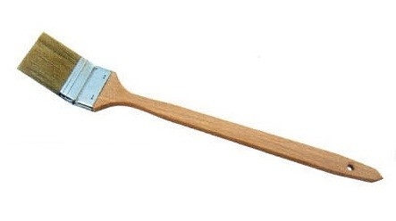 Pincel de verniz profissional de cerdas brancas para pintura atrás de radiadores