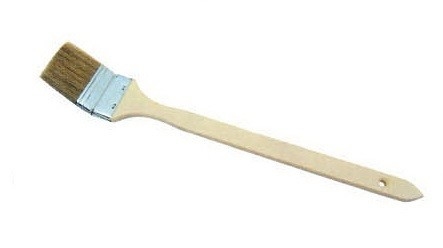 Pincel de pintura de radiador de 2 polegadas e 3 polegadas cabo dobrado