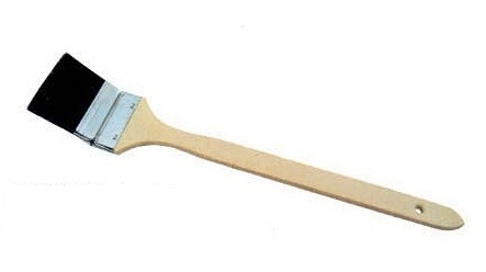 Pincel de radiador de cerdas pretas para envernizar pinturas