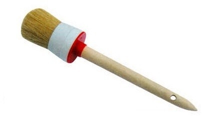 Pincéis de tinta de giz de cerdas brancas OEM Pincel de cera para móveis