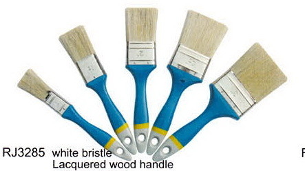 Escova de pintura Bristie branco da casa do OEM que pinta a escova de cerda sintética