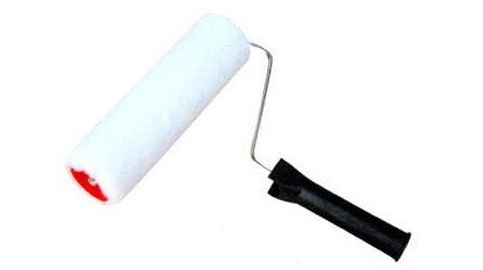 Rolo de pintura de lã de malha de poliéster OEM para acabamento liso