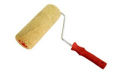 Pincel de rolo para pintura doméstica de 55 mm de largura tecido poliacrílico 18 mm felpa