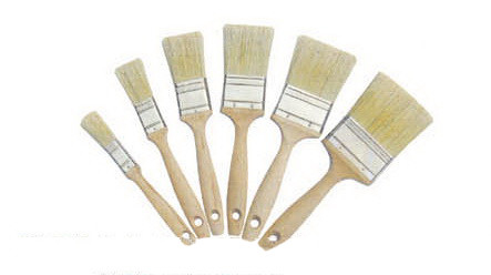 Pincel de pintura de cerdas brancas naturais fervida dupla a granel 3 polegadas ODM