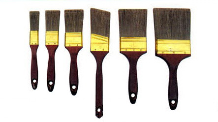 Conjunto de pincéis de 5" com acabamento de poliéster de cerdas largas para pintura de parede