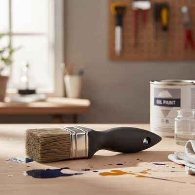 Materiais sintéticos de borracha de pintura de casa escova design ergonômico cores adequadas à base de óleo fornece desempenho e conforto