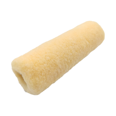 Rolo de tinta recarregável de 7 polegadas de tecido misto amarelo com alça