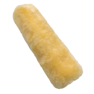 Rolo de tinta recarregável de 7 polegadas de tecido misto amarelo com alça
